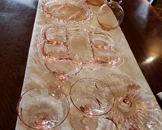 PINK DEPRESSION GLASS