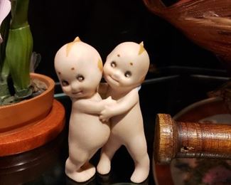 KEWPIE TWIN DOLLS -BISQUE 