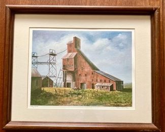 Barn print, numbered & signed