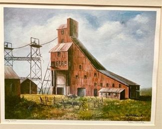 Barn print, numbered & signed