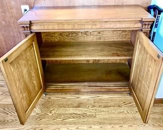 Wooden cabinet (inside view)