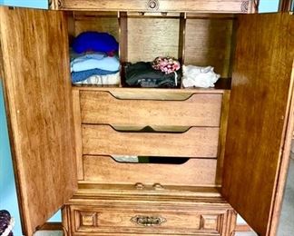 Thomasville Armoire, inside view
