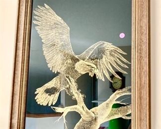 Mirrored eagle picture