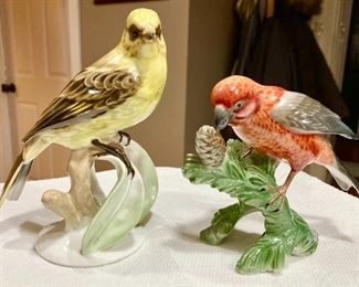 2 Rosenthal bird figurines