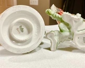 2 Rosenthal bird figurines, bottom view