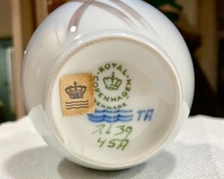 Royal Copenhagen thistle vase, Denmark