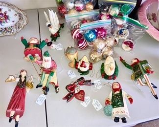 House of Hatten Christmas ornaments, Vintage Christmas ornaments