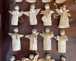 Lovely Cornhusk Angel Musicians, $15 each
