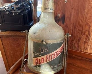 Antique Bottle, Rocker Stand $75 - 'Pappy Van Winkle' distillery