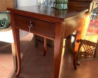 Wonderful One-Drawer Mahogany Stand, $150; Spaniel $65