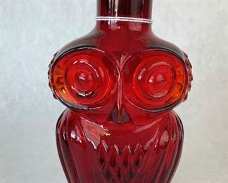 Hand Blown Owl Bottle, $60