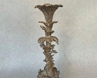 Reduced! $65 to $45, Burnished Wood Candleholder