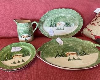 5 pc Set, Pottery from Italy, $200