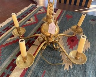 Ball & Ball Solid Brass Chandelier,  $475