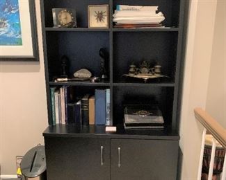 Shelving and storage unit. Contents not included. Details and pricing will be available on November 19th after 6 p.m. at https://shop.mlestatesales.com