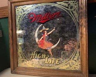 1984 Miller High Life Bar Mirror Location Basement BR