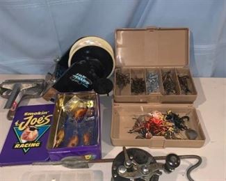 Fishing Lot Line Tamer Joe Camel Lures Pflueger Reel Location 1C