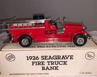 Ertl 1:30 Scale 1926 Seagrave Fire Truck Bank Location Spare