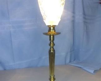Crystal Topped Table Lamp Tested And Working