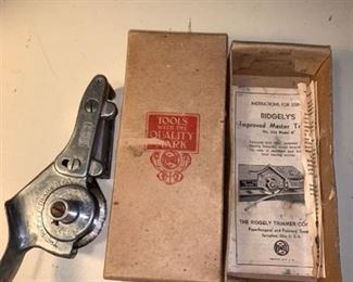 Ridgelys Improved Master Trimmer No. 265 Model A Location 2D