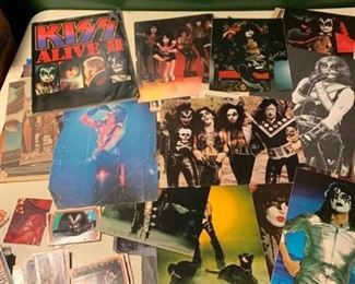 Lot of KISS Ephemera. Songbook Cards Magazine Clippings Location 1D