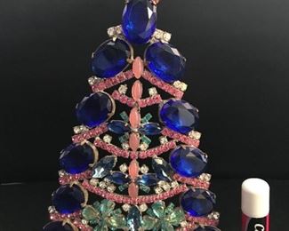 Cobalt, blue, red, pink, and clear.  7.5" tall.  $195