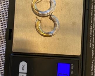 23/ 14kt gold hoops 1.13 grams or 0.040 oz $  75
