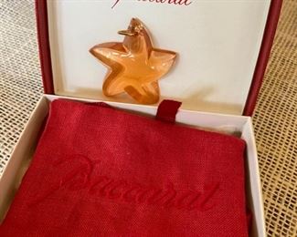 46/ Baccarat France Starfish pendant in box	$48
