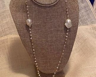 70. Miziki 14 kt 18” necklace Baroque Pearls				$900
