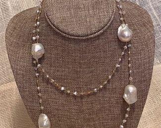  70. Miziki 14 kt 18” necklace Baroque Pearls				$900

