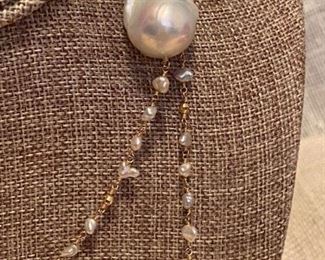 70. Miziki 14 kt 18” necklace 14 kt Baroque Pearls				$900
