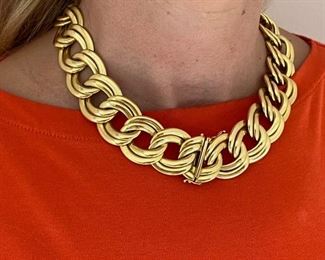 77. 14kt yellow gold ITALY necklace 136 grams or 4.75 oz 