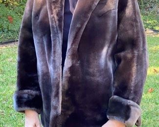 97. Shearling jacket grey $325 Size 8-12