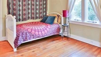 #35. $100.00. White twin bed 39”h X 42”w