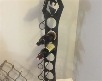Steel Wine Rack Sculpture