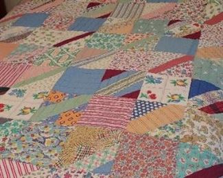 Wonderful Antique quilt collection just added!! All handmade from flower sack material. These are are on consignment with the estate of Helen glanton