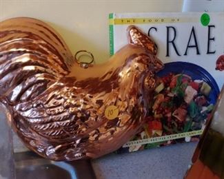 Copper rooster decor