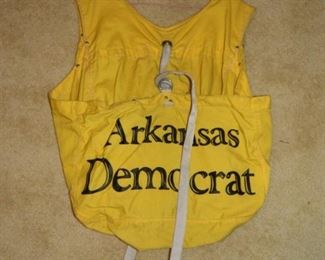 Arkansas Democrat Newpaper Carrier Vest - $50