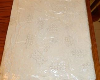 Linen tablecloth  $35