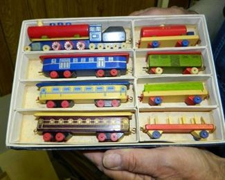Wooden train set $20