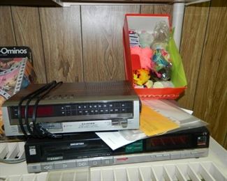 Sony Betamax VCR Player  $175                                        Lloyds digital clock radio $22