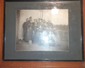 Vintage Framed Family Photograph