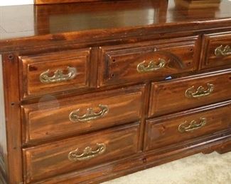 Matching early american 7 drawer dresser w/mirror  American Drew Co