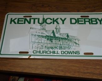 Kentucky Derby license plate