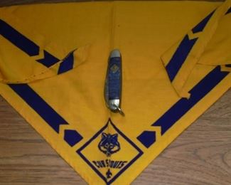 Boy Scout kerchief & knife