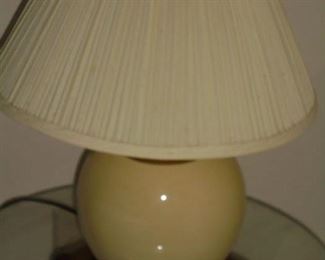Small tan lamp