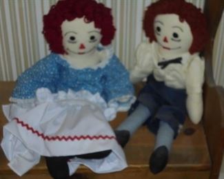 Raggedy Ann & Andy dolls 