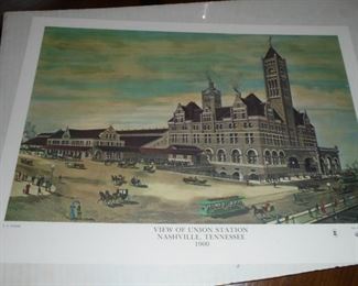 Poster of Union Station Nashville Tn. 1900