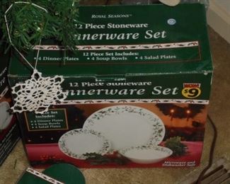 2 - 12 pc Stoneware dinner sets in boxes