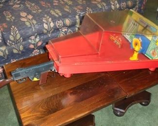 Vintage MARX Shooting Gallery - all mechanics work hand has all BB's